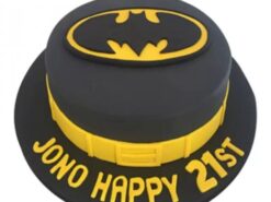Batman Black Fondant Cake - LallanTop Cake Shop