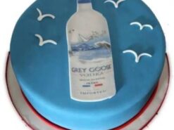 Grey Goose Vodka Themed Cake