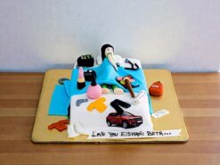 Bed and Social Media Cake