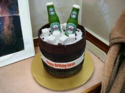 Beer Barrel Theme Cake