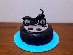 Bike on Tyre Themed Customized Cake