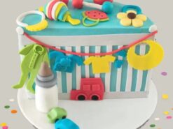 All Things Baby Half Birthday Cake