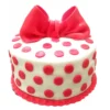 Red Polka Dot With Ribbon Fondant Cake 2 Red Polka Dot With Ribbon Fondant Cake from LallanTop Cake Shop