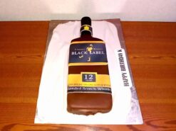 Black Label Whisky Bottle Cake