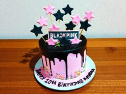 Blackpink Theme Designer Cream Cake