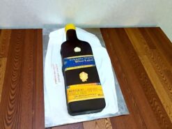 Blue Label Bottle Fondant Cake