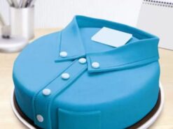 Blue Shirt Customized Cake