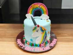 blue-unicorn-with-rainbow-cake