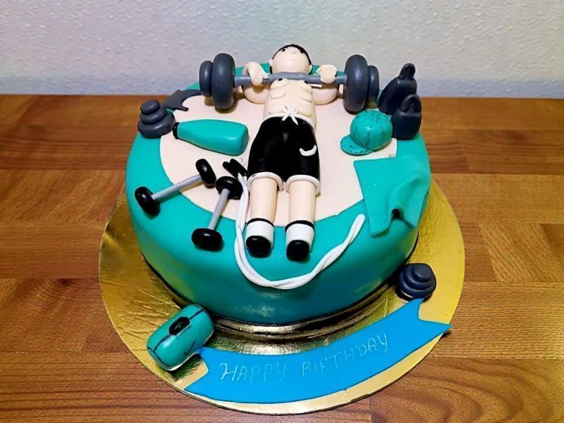 Bodybuilding Theme Cake 3 Bodybuilding Theme Cake