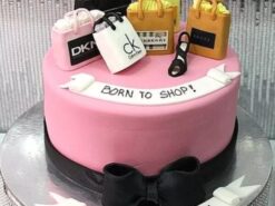 Born To Shop Fondant Cake