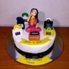 born to shop lady theme fondant cake 1 From LallamTop Cake Shop