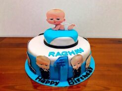 Boss Baby Birthday Fondant Cake