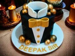 Boss Birthday Tuxedo Cake - LallanTop Cake Shop