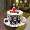 Bride to be and Bridesmaids Cake 2 bride to be and bridesmaids cake 2 6ab1b17545c7d From LallamTop Cake Shop