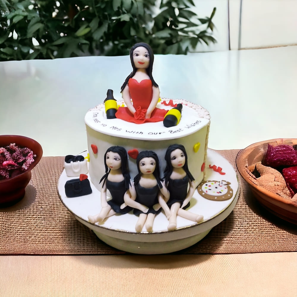 Bride to be and Bridesmaids Cake from LallanTop Cake Shop - Delivery in East Delhi, South-East Delhi, Ghaziabad, and Noida