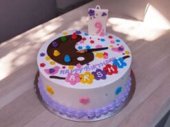 Brushstroke Celebration Cake
