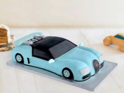 Bugatti Car Designer Fondant Cake