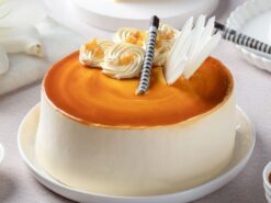 Fresh Butterscotch Regular Cake with caramel glaze and cream swirls at LallanTop Cake Shop for delivery in Noida, Ghaziabad, East Delhi, and South East Delhi