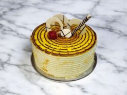 Butterscotch Web Delight Cake
