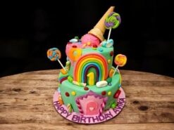 Candy Land Theme Fondant Cake
