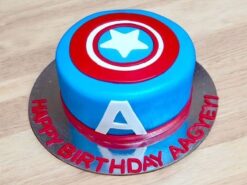 Captain America Fondant Cake
