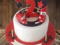 Car Race Theme Fondant Cake