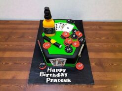 Casino Theme Birthday Cake