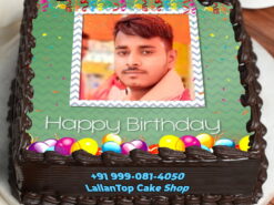 Celebratory Birthday Photo Cake