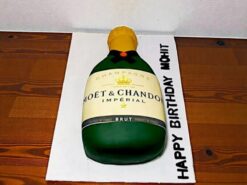 Champagne Bottle Fondant Cake