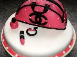 Chanel Bag Themed Fondant Cake