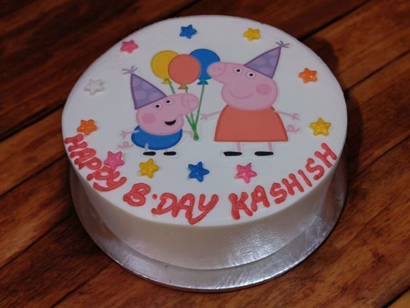 Cheerful Peppa Pig Party Cake 3 Cheerful Peppa Pig Party Cake