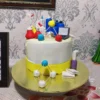 chemistry lab theme fondant cake 1 From LallamTop Cake Shop