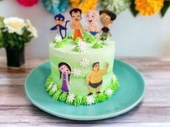 Chhota Bheem Theme Designer Cream Cake