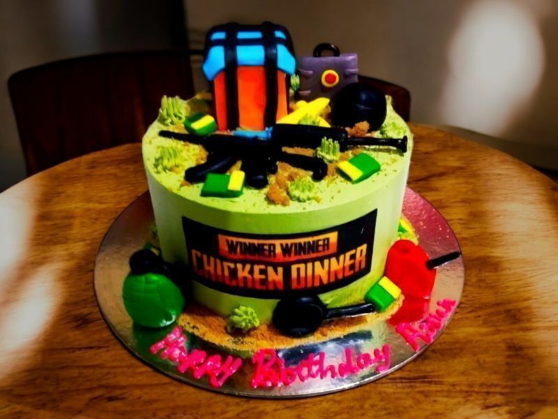 Chicken Dinner Trophy Cake 3 Chicken Dinner Trophy Cake