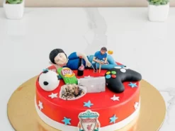 Chilling Liverpool Fan Cake