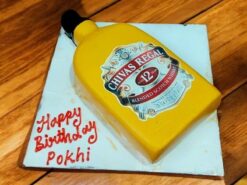 Chivas Regal Bottle Birthday Cake