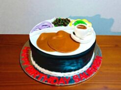 Chole Bhature Theme Cake