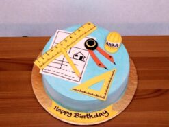 Civil Engineer Semi Fondant Cake