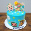 Cocomelon Happy Kids Party Cake 2 cocomelon happy kids party cake 1 From LallamTop Cake Shop