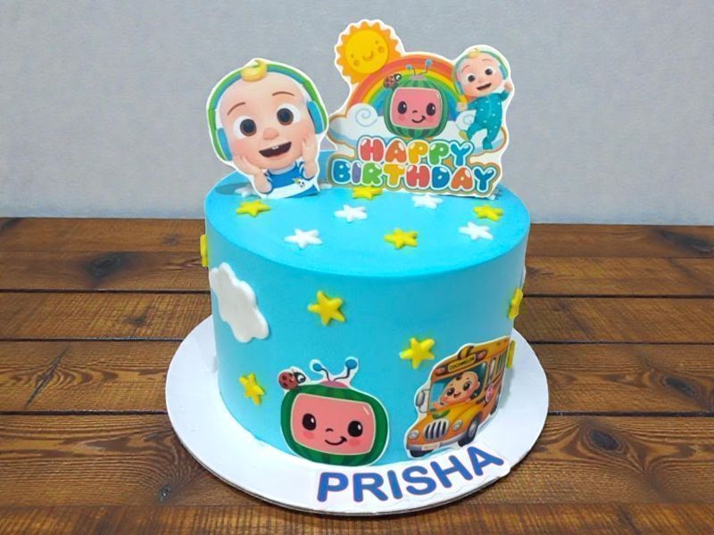 Cocomelon Happy Kids Party Cake 3 Cocomelon Happy Kids Party Cake