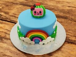 Cocomelon Rainbow Fondant Cake