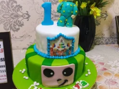 Cocomelon Theme Fondant Cake
