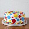 Colorful Circles Fondant Cake 2 colorful circles fondant cake 1 From LallamTop Cake Shop