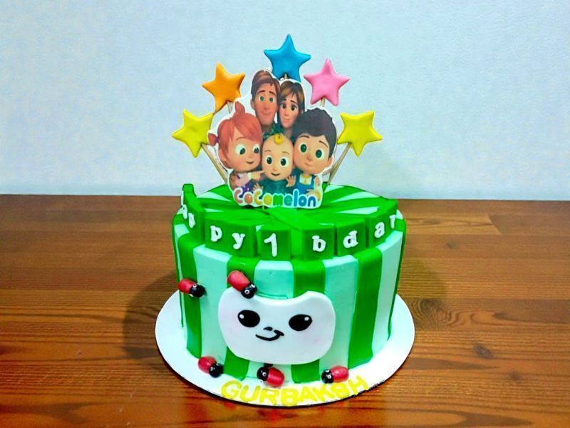 Colorful CocoMelon Fiesta Cake 3 Colorful CocoMelon Fiesta Cake