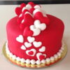 Red and White Heart Fondant Cake 1 colorful stars fondant cake 9 6ab1ac1d2e538 From LallamTop Cake Shop
