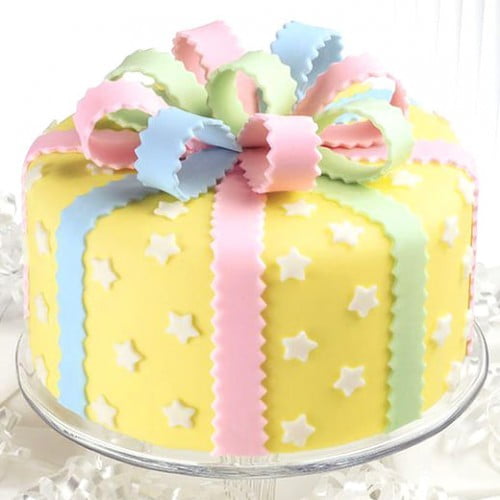 Yellow Birthday Designer Cake 3 Yellow Birthday Designer Cake