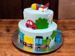 Colorful Wheels Cake
