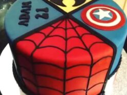 Cool Avengers Theme Fondant Cake