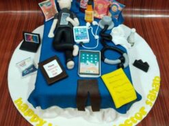Cool Doctor Theme Customized Cake from LallanTop Cake Shop with Delivery in East Delhi, South-East Delhi, Ghaziabad, and Noida