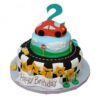 Coolest Car Theme Fondant Cake 2 coolest car theme fondant cake 1 From LallamTop Cake Shop